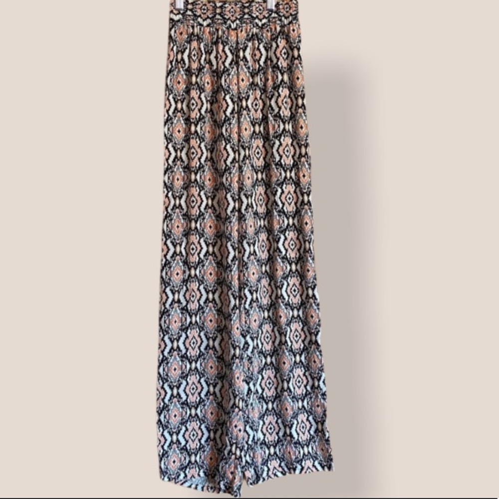 Joe B orange loose pants geometrical shape